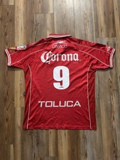 Camiseta deportiva auténtica Atlética Deportivo Toluca 1999-2000 Pepe Cardozo