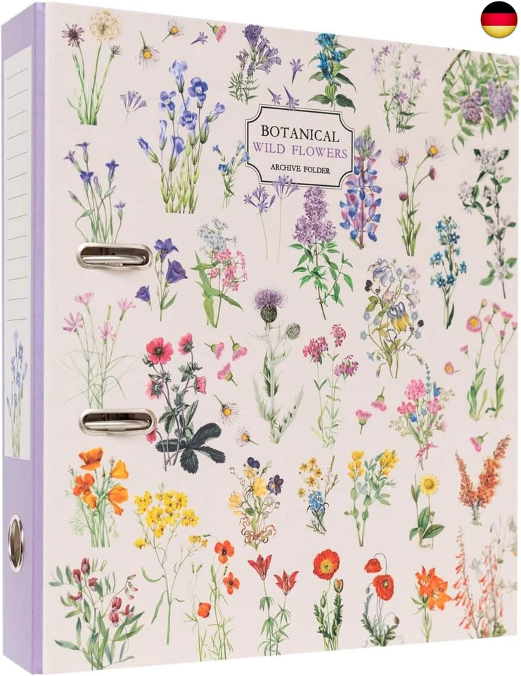 Grupo Erik Ordner A4 Breit Wild Flowers Aktenordner DIN A4 Breit - Ringordner