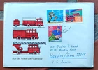 EAST GERMANY 1977 FIRE TRUCKS RESCUE  SET CACHET FDC