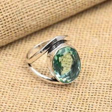 Aquamarine Gemstone 925 Sterling Silver Ring ...