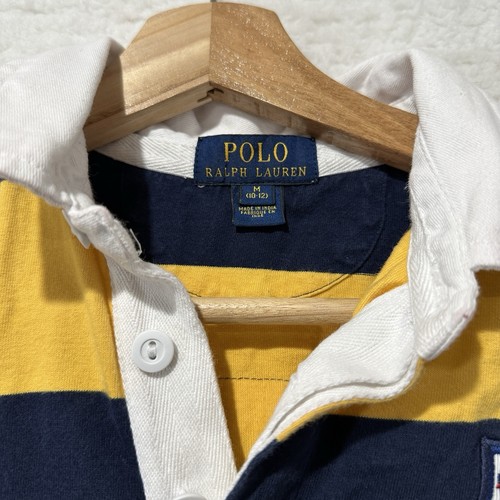 Polo Ralph Lauren Striped Rugby R.L.F.C. Embroidered Polo Shirt Size M (10-12) - Picture 3 of 12