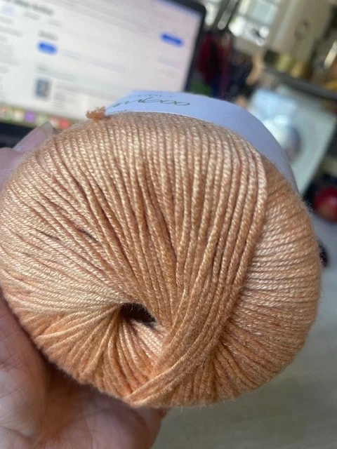 ЛОТ из 10 шариков пряжи Sirdar SNUGGLY BABY BAMBOO dk машинная стирка #152 ОРАНЖЕВАЯ? - Изображение 4 из 4