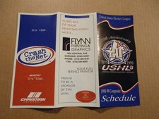 USHL United States Hockey League Vintage 1979-1999 20TH Anniversary Schedule