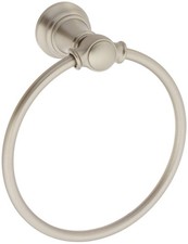 Moen YB8486BN Weymouth Bathroom Hand -Towel Ring, Brushed Nickel