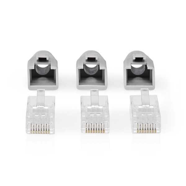 Rj-Stecker Rj45-Stecker Pass Through Festes Verseiltes UTP Nedis CCBW89360GY-image