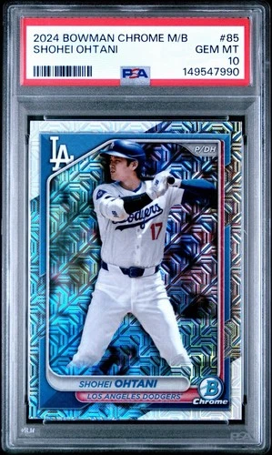 2024 Bowman Chrome M/B Mega Shohei Ohtani #85 ***PSA 10 MINT*** MVP 50/50 Season
