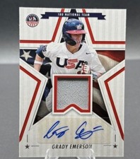 2025 Panini Stars and Stripes Signature Materials Grady Emerson #SSM-GE Auto