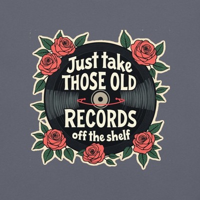 Old Records Off the Shelf Tee Shirt