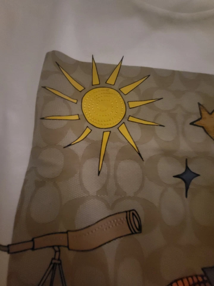 Camiseta Cuadrada XXL Coach X Observed By Us Signature NUEVA CON ETIQUETAS ¡RARA Diseño Auténtica! COACH Foto 3 de 4