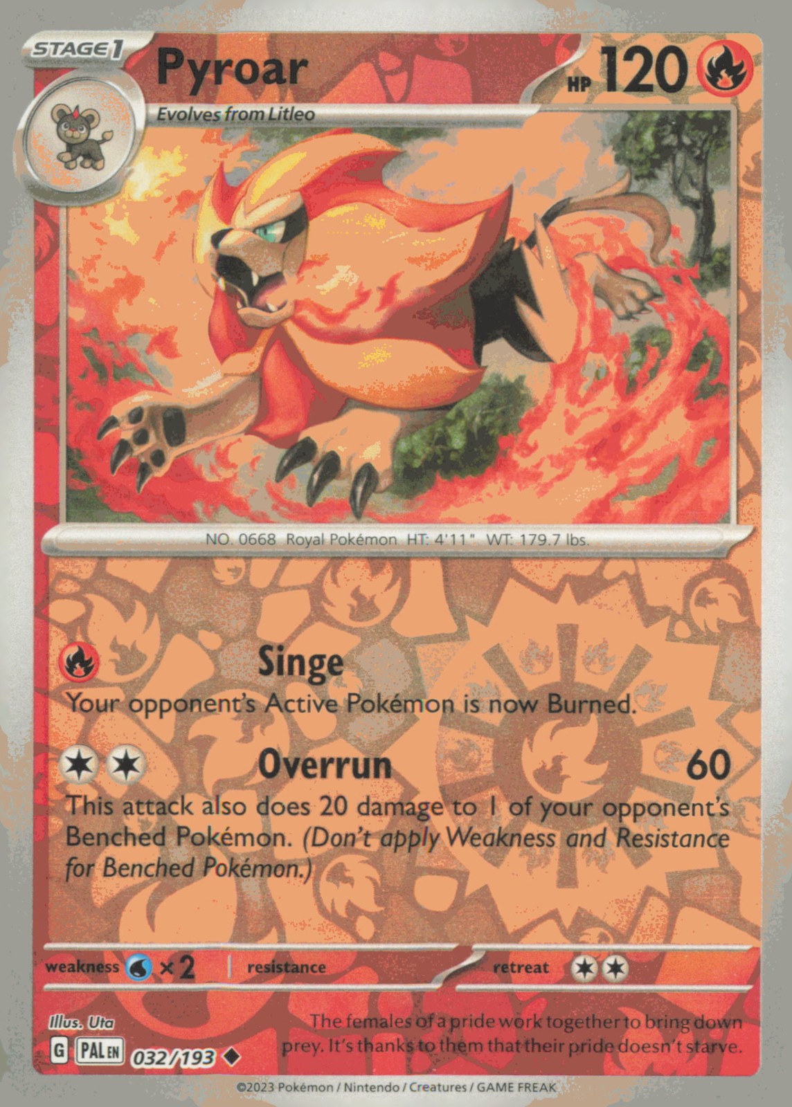 SV02: Paldea Evolved #032/193 Pyroar
