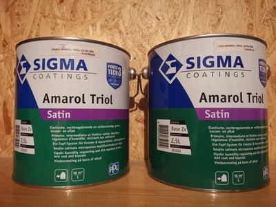 2x 2,5 Ltr. Sigma Amarol Triol Satin Neu!  Farbton Tundra 65