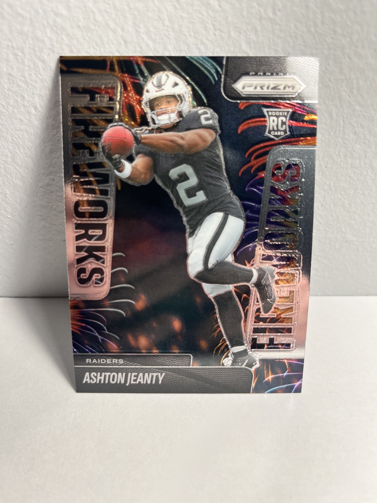 2025 Panini Prizm - Fireworks Ashton Jeanty #10 (RC)
