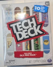 Tech Deck Fingerboard Skateboard DLX Pro Pack 10 Boards New In Box 