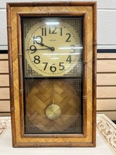 Vintage Verichron Bamboo Pendulum Wall Clock ...