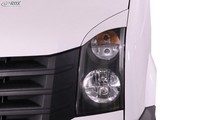 RDX Scheinwerferblenden Set BöSer Blick Weiß Glanz FüR VW Crafter 2006-2017