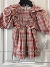 Bonnie Jean Pinafore Ruffle Dress Sz 4/4T
