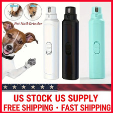 Electric Dog Nail Grinder Pet Trimmer Battery Charge Clipper Professional