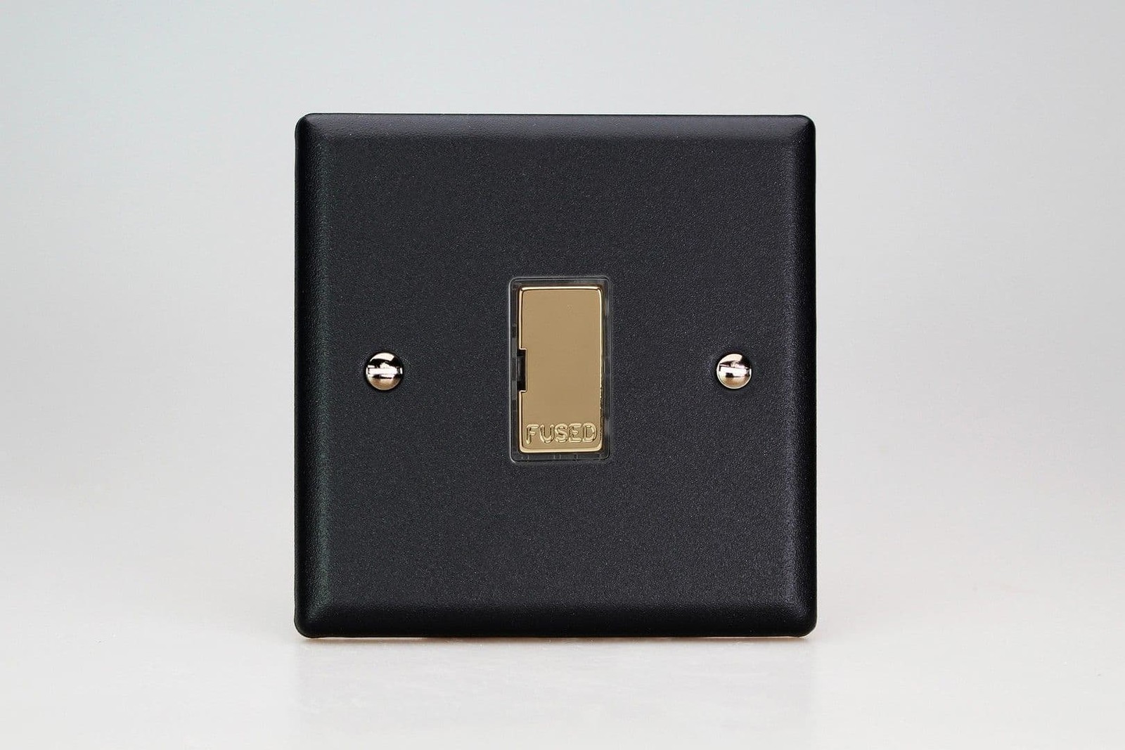 Varilight XY6UV.MB Vogue Matt Black 1 Gang 13A Unswitched Fused Spur