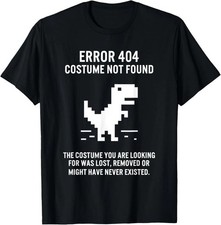 Halloween Error 404 Costume Not Found Coding Programmer Geek T-Shirt