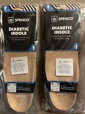 Spenco Diabetic Insoles Frictionless Cushioning For Sensitive Feet Uni Size 7 13