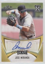 2021 Leaf Draft Base Auto Gold Jose Miranda #BA-JM3 Auto 2d8