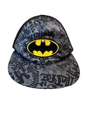 Batman Baseball Cap Youth One Size Fits Most Balck And Gray
