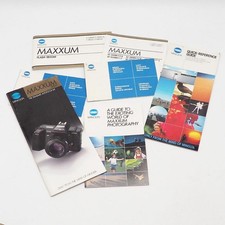 Lot of Minolta Maxxum 5000 Camera Manuals  Brochures