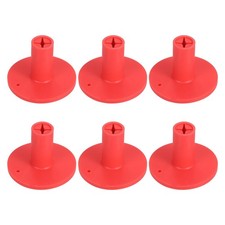 PATIKIL Rubber Golf Tee, 6 Pack 1.4 Inch Practice 38mm / inch, Red