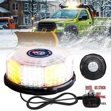 1PCS Beacon Light, 96 LED Magnetic Beacon Caution Strobe Lights Amber-White