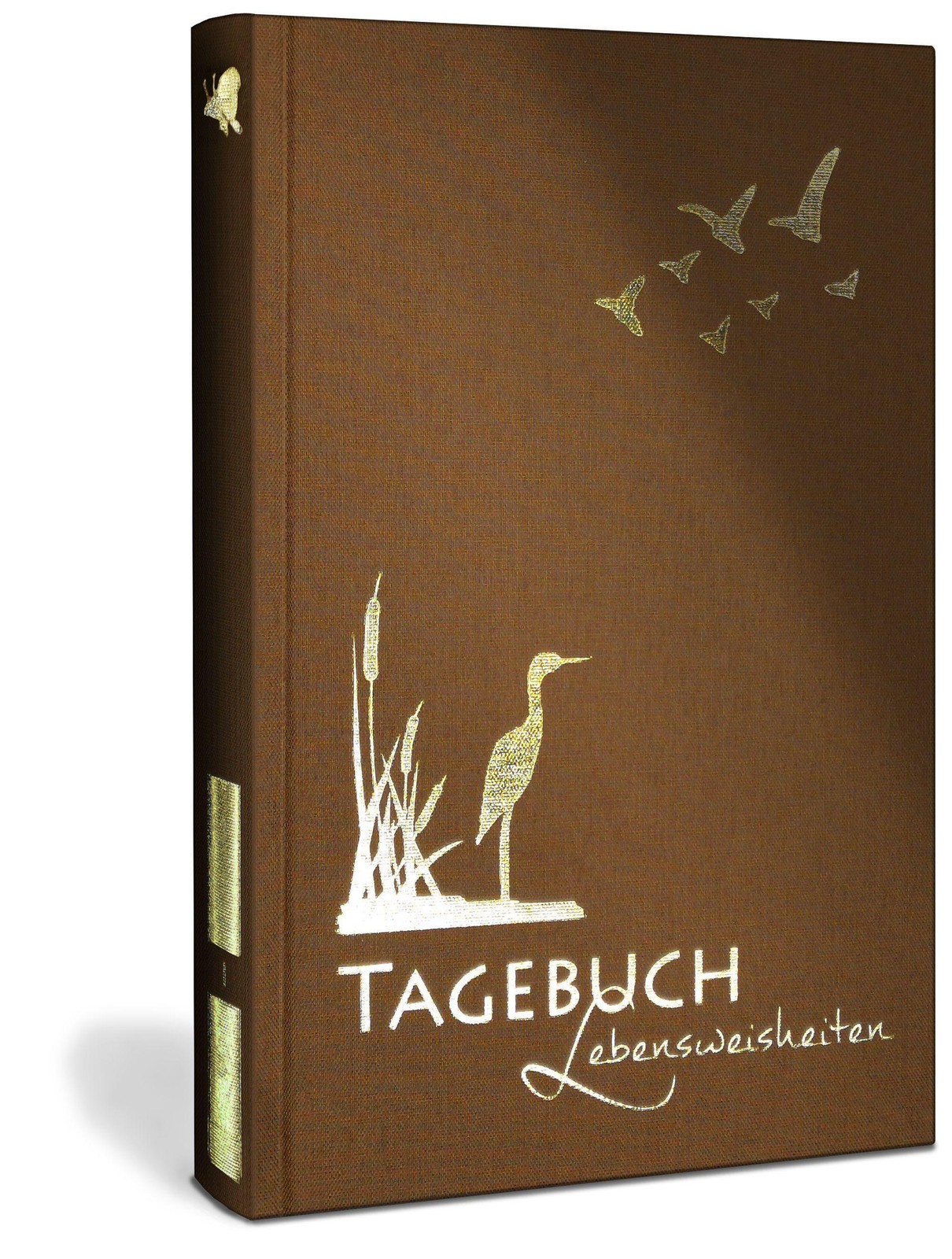 Tagebuch illustriert mit Aquarellmalerei und schönen Sprüchen zum Nachdenke ...