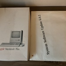Vintage Apple Macintosh Plus Version 6.1 Boxed Set Of Manuals  4 Hard Disks