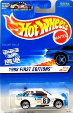 1998 Hot Wheels First Editions Escort Rally #1 of 48 Cars Premiere Model