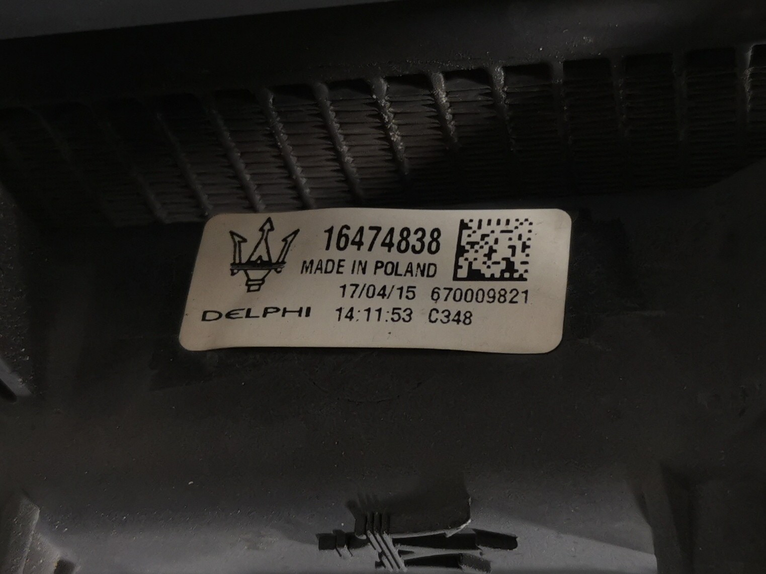 Maserati Ghibli 2017 RWD M156B 3.0 Cooling A/C Cooling Cooler Radiator Fan Motor
