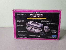 Sega Game Gear Console w/ Box + PowerBack w/ Box - *READ FOR PARTS OR REPAIR*
