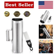 Versatile 12" Stainless Steel Guiro Shaker with Scraper - Perfect for Musicians