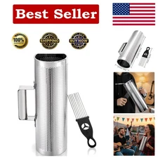 Versatile 12" Stainless Steel Guiro Shaker with Scraper - Perfect for Musicians