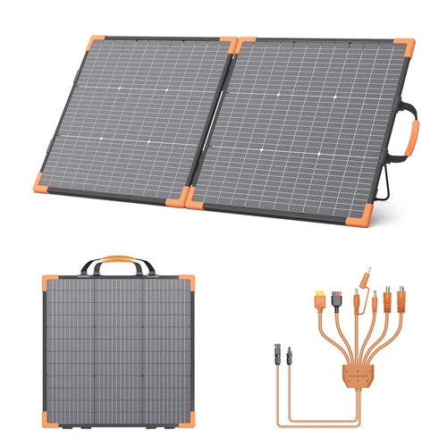 MHPOWOS 100 watt Bifacial Foldable Solar Panel for Ecoflow RIVER 3 Plus RIVER 3