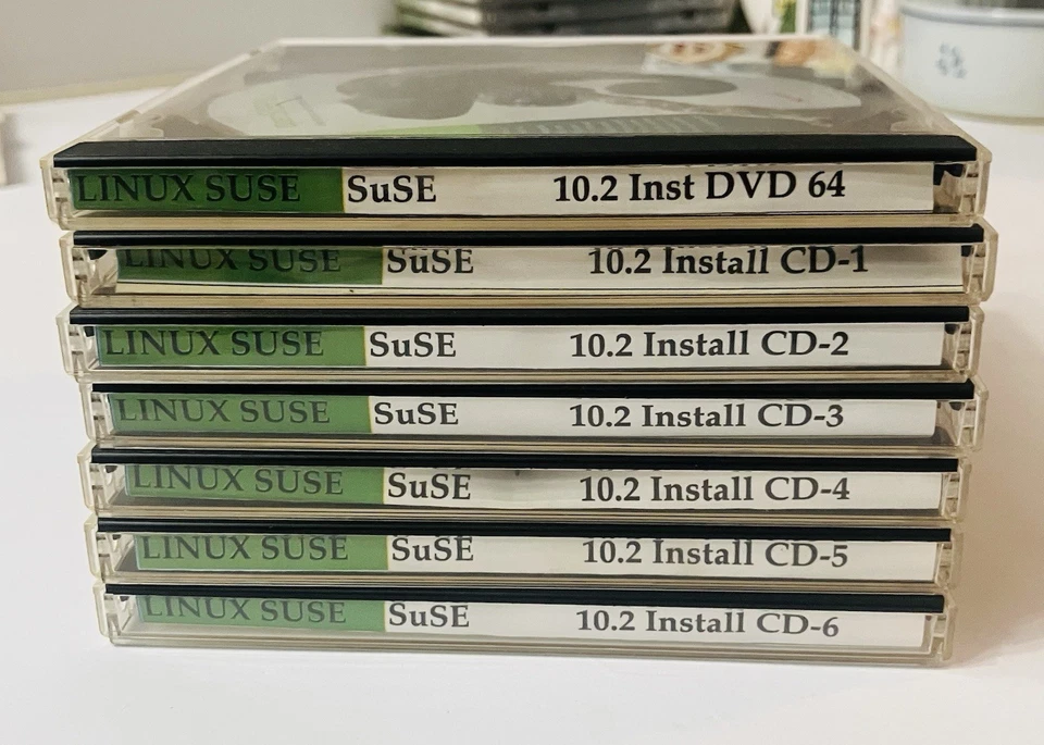 openSUSE 10.2 Linux Install Set (7-Disc Set) DVD + CDs 1–6 Novell 32/64-bit - Image 2 of 4