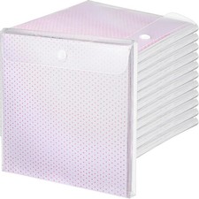24 Pcs 12 x 12 Scrapbook Paper Storage Organizer Top Loading Plastic Craft Pa...