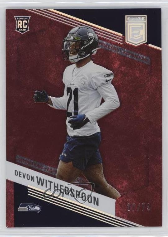 2023 Panini Donruss Elite Rookies Aspirations 37/79 Devon Witherspoon #133 0s55