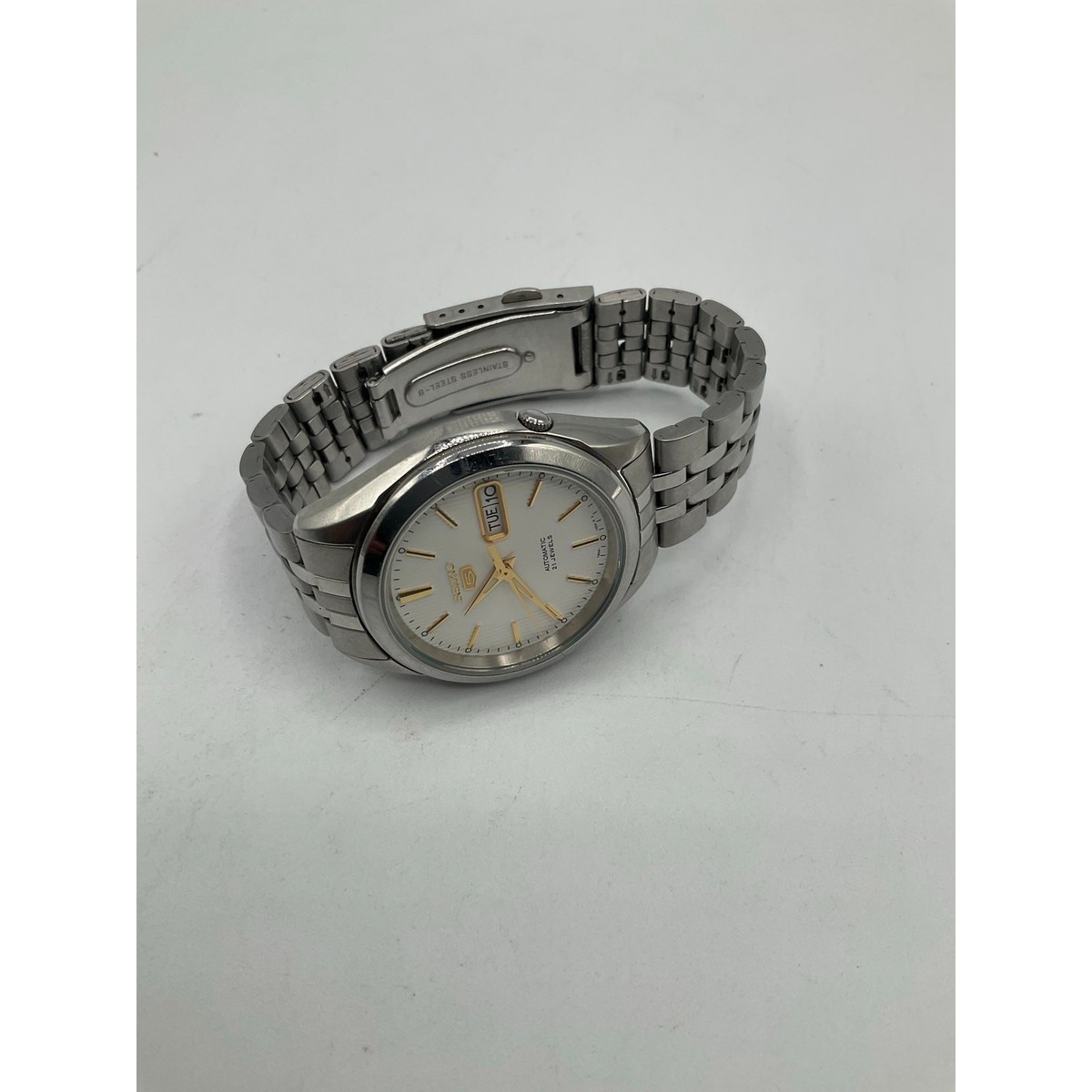 Seiko Men\'s Automatic Watch, about 38 mm- Silver/Gold Men main image 4