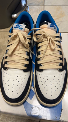 Jordan Air Jordan 1 Low OG SP DM7866-140 Travis Scott x Fragment Blue size 10.5m