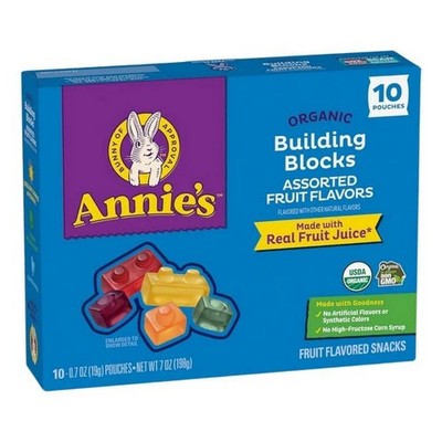 Organic Building Blocks Assorted Fruit Flavors 7 Oz (Ca