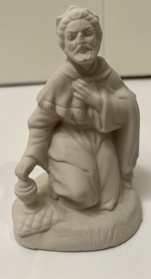 VTG Atlantic Nativity Knelling Wiseman Figurine Replacement Mold 6 Unpainted VGC