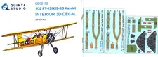 Quinta Studios 1/32 PT-13 N2S-2/5 KAYDET 3D DECAL COLORED INTERIOR SET ICM Kit