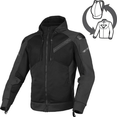 Macna Brero Motorrad Textiljacke, grau/schwarz, 2XL