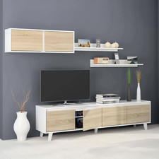 - Parete Attrezzata Orlando, Mobile Da Soggiorno Porta TV, Composizione per Salo