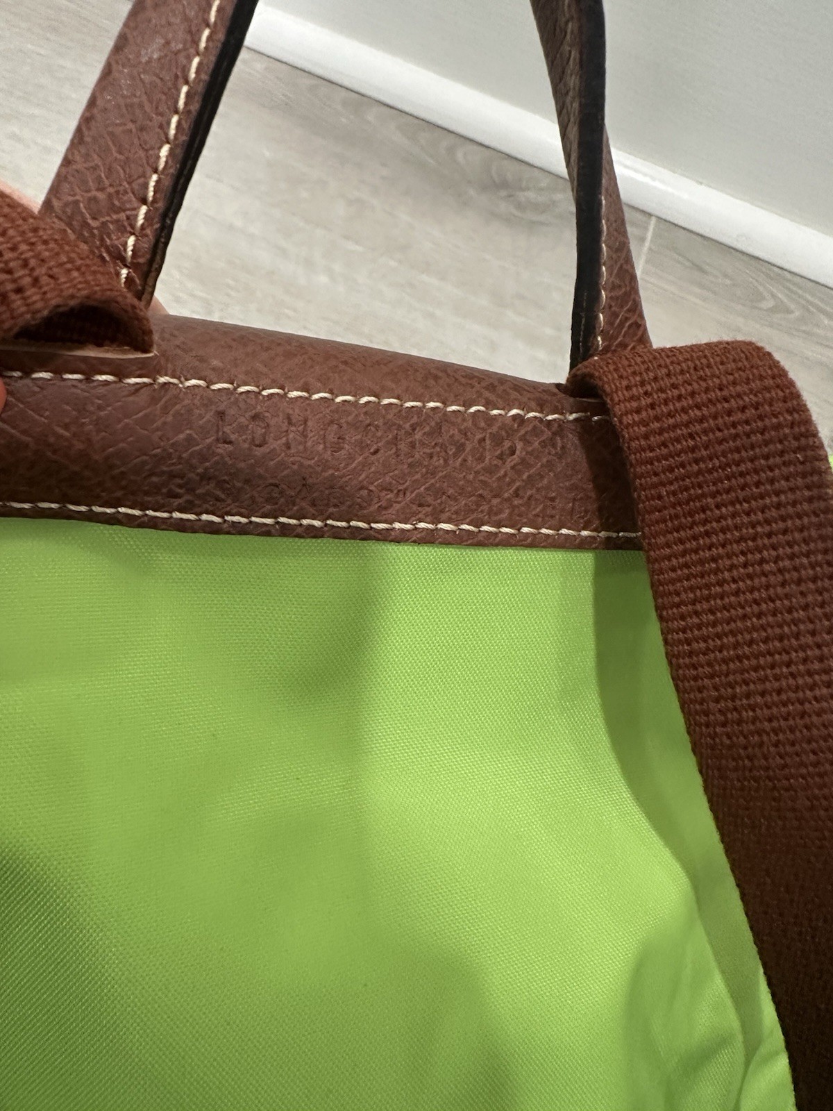 Green Longchamp Small Backpack - image 3