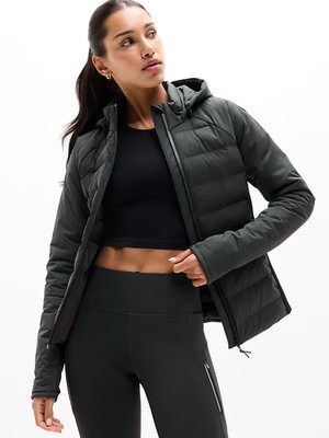 Athleta Inlet Apex Jacket, ELM GREEN  LARGE #768239 NEW