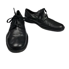 John Varvatos USA Leather Chukka Lace Up Low Ankle Boots Black Men's Size 10.5